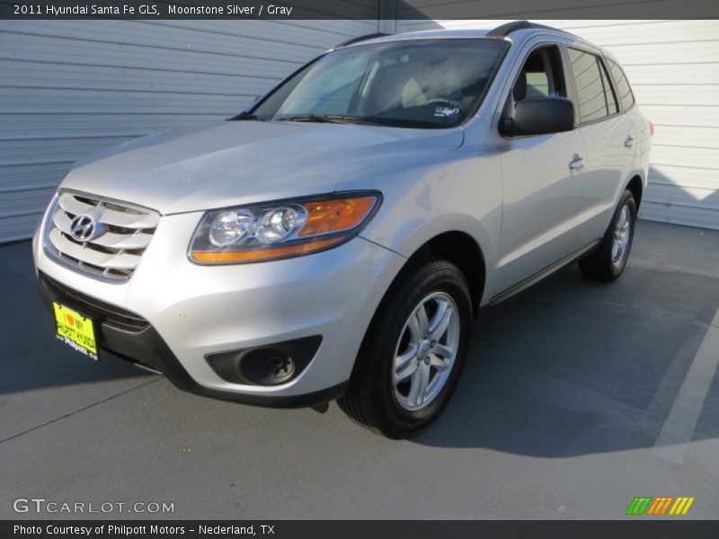 Moonstone Silver / Gray 2011 Hyundai Santa Fe GLS