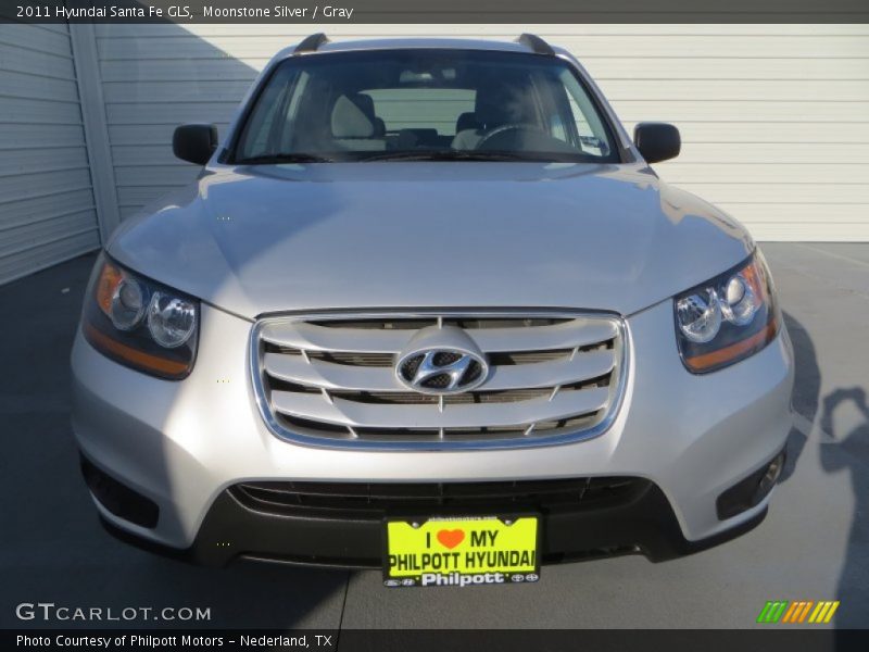 Moonstone Silver / Gray 2011 Hyundai Santa Fe GLS