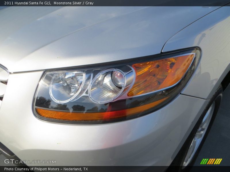 Moonstone Silver / Gray 2011 Hyundai Santa Fe GLS