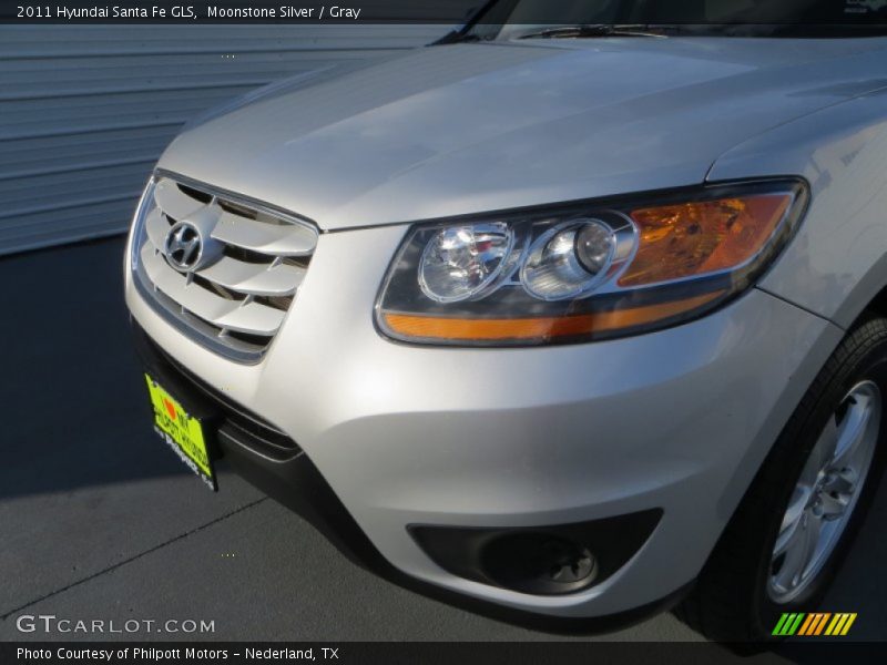 Moonstone Silver / Gray 2011 Hyundai Santa Fe GLS