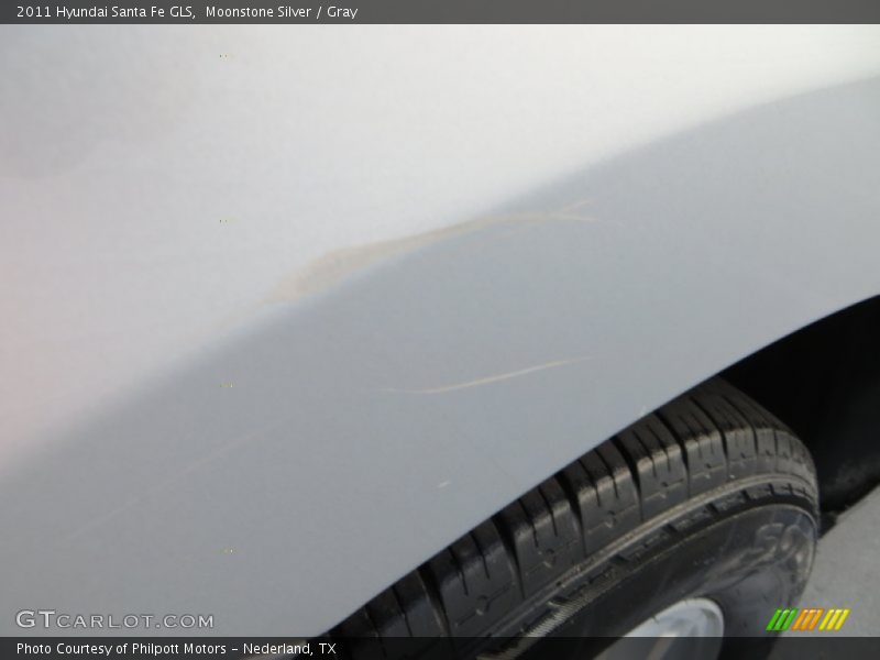 Moonstone Silver / Gray 2011 Hyundai Santa Fe GLS