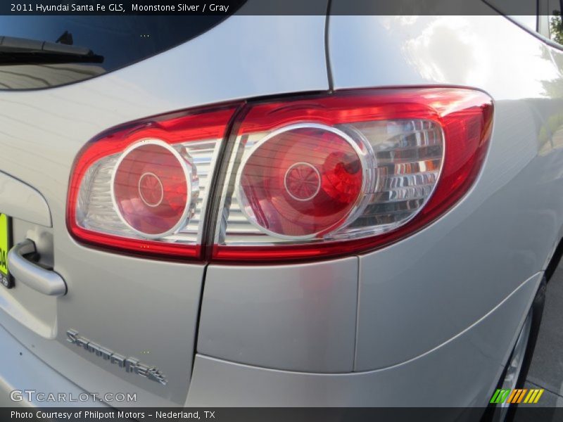 Moonstone Silver / Gray 2011 Hyundai Santa Fe GLS