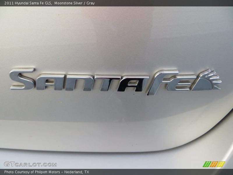 Moonstone Silver / Gray 2011 Hyundai Santa Fe GLS