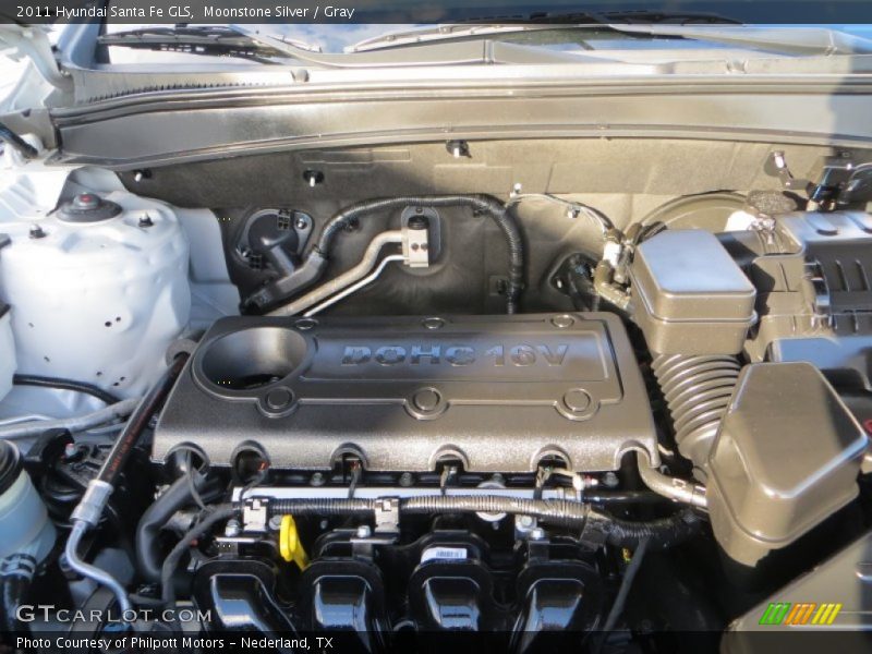 Moonstone Silver / Gray 2011 Hyundai Santa Fe GLS