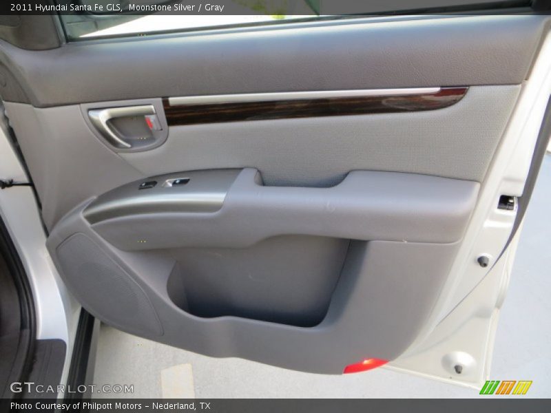 Moonstone Silver / Gray 2011 Hyundai Santa Fe GLS