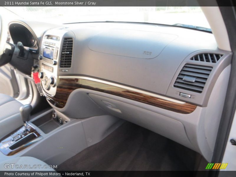 Moonstone Silver / Gray 2011 Hyundai Santa Fe GLS