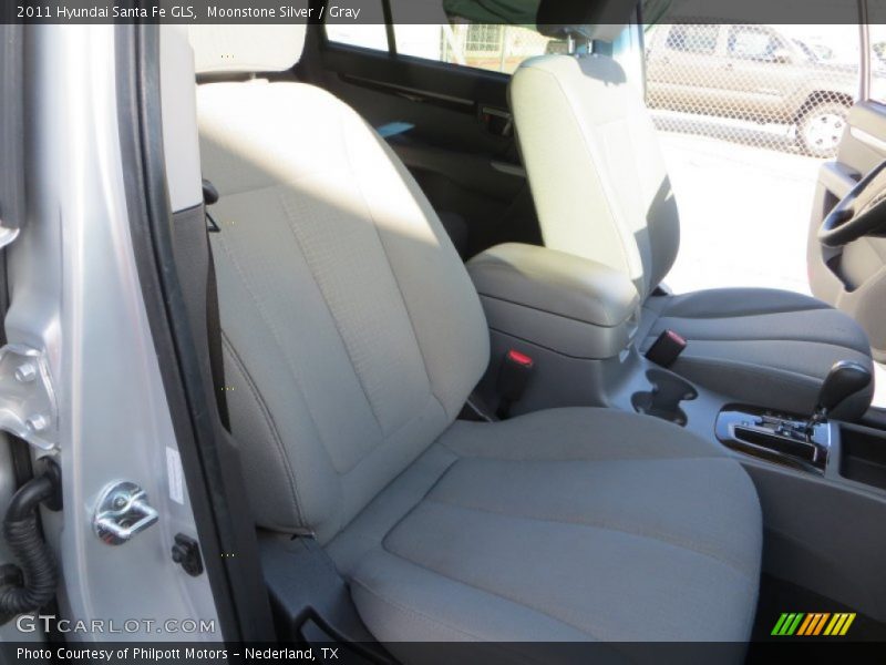 Moonstone Silver / Gray 2011 Hyundai Santa Fe GLS