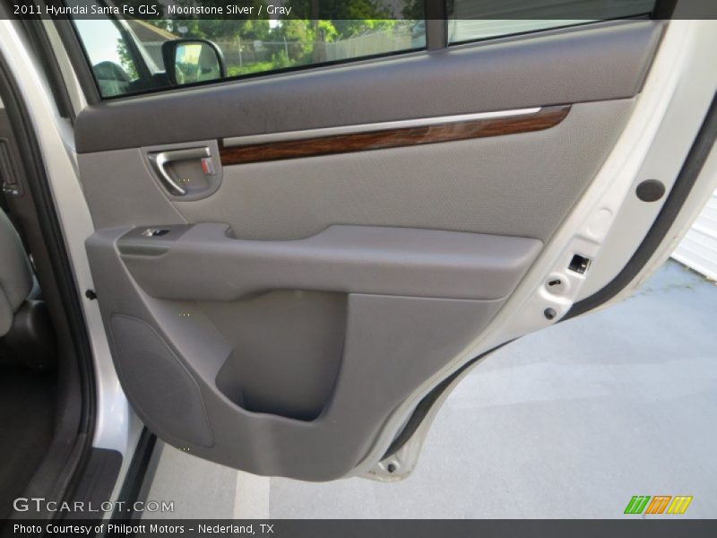 Moonstone Silver / Gray 2011 Hyundai Santa Fe GLS