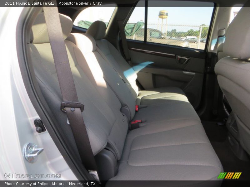 Moonstone Silver / Gray 2011 Hyundai Santa Fe GLS