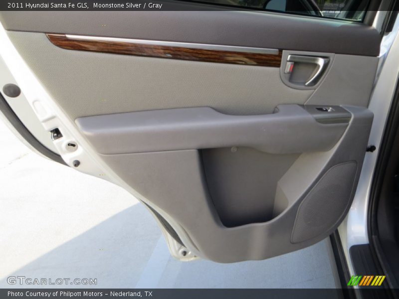 Moonstone Silver / Gray 2011 Hyundai Santa Fe GLS