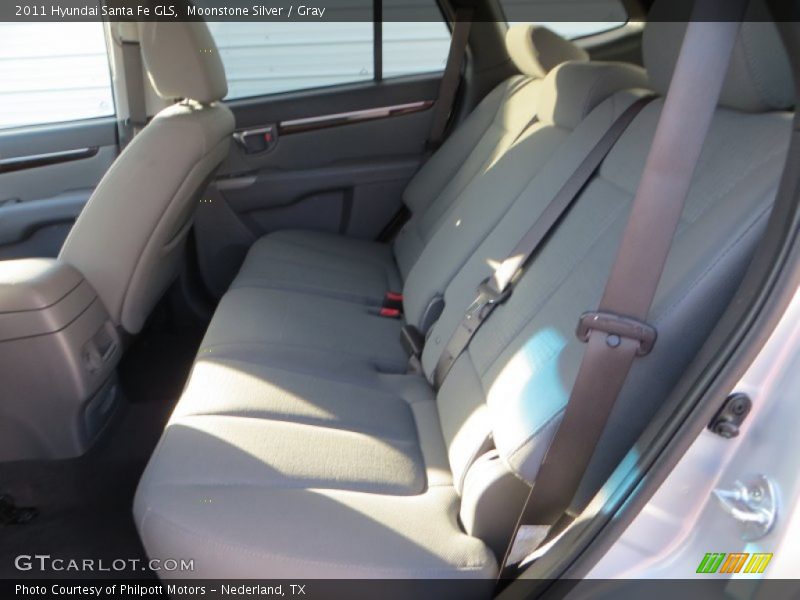 Moonstone Silver / Gray 2011 Hyundai Santa Fe GLS