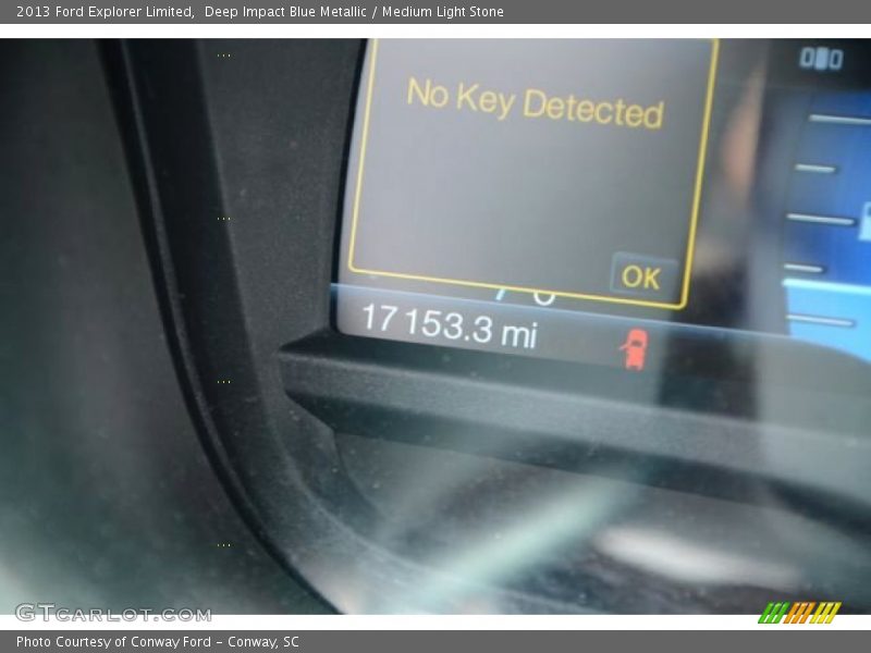Deep Impact Blue Metallic / Medium Light Stone 2013 Ford Explorer Limited