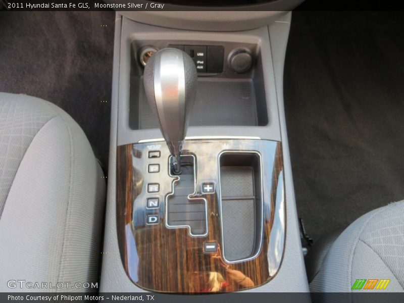 Moonstone Silver / Gray 2011 Hyundai Santa Fe GLS