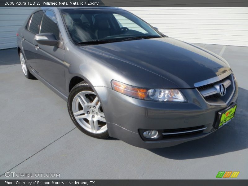 Polished Metal Metallic / Ebony 2008 Acura TL 3.2
