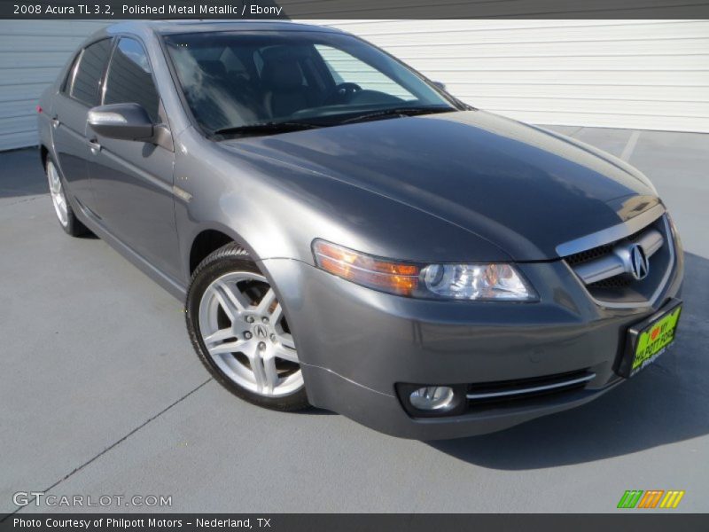 Polished Metal Metallic / Ebony 2008 Acura TL 3.2