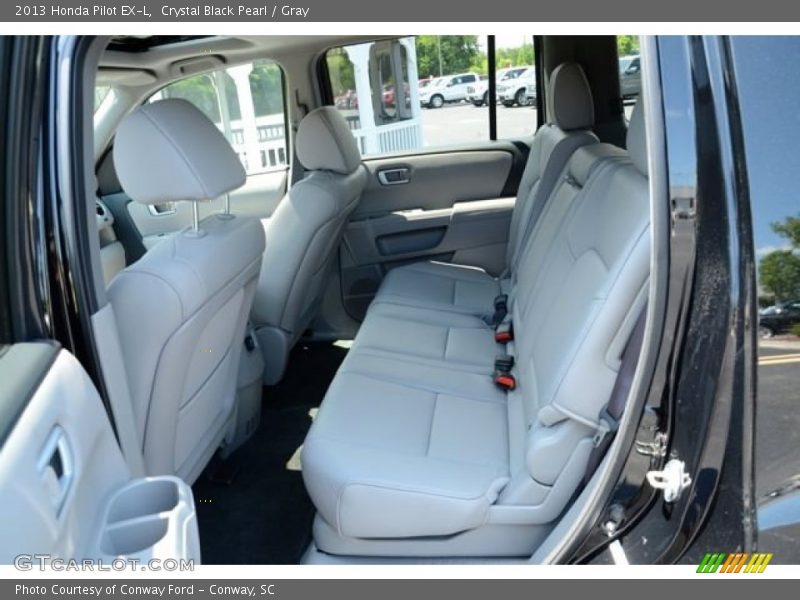 Crystal Black Pearl / Gray 2013 Honda Pilot EX-L
