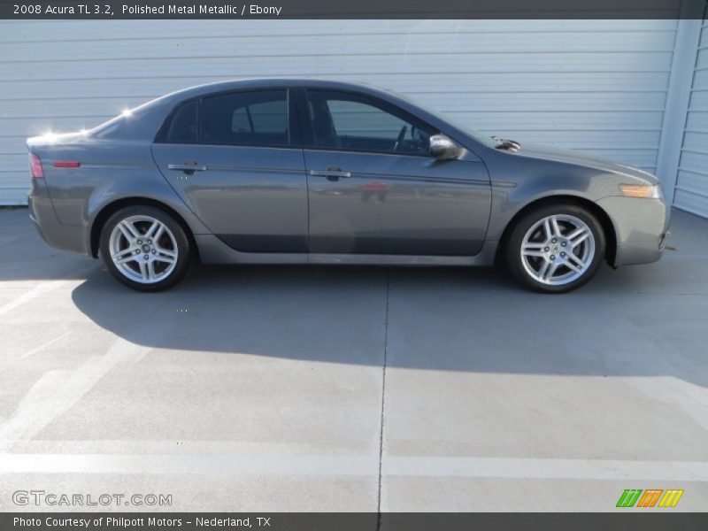 Polished Metal Metallic / Ebony 2008 Acura TL 3.2