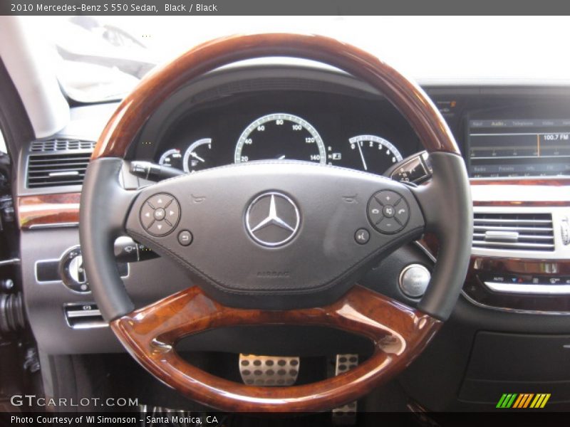Black / Black 2010 Mercedes-Benz S 550 Sedan