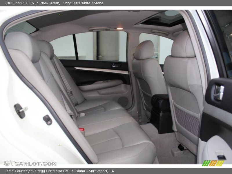 Ivory Pearl White / Stone 2008 Infiniti G 35 Journey Sedan