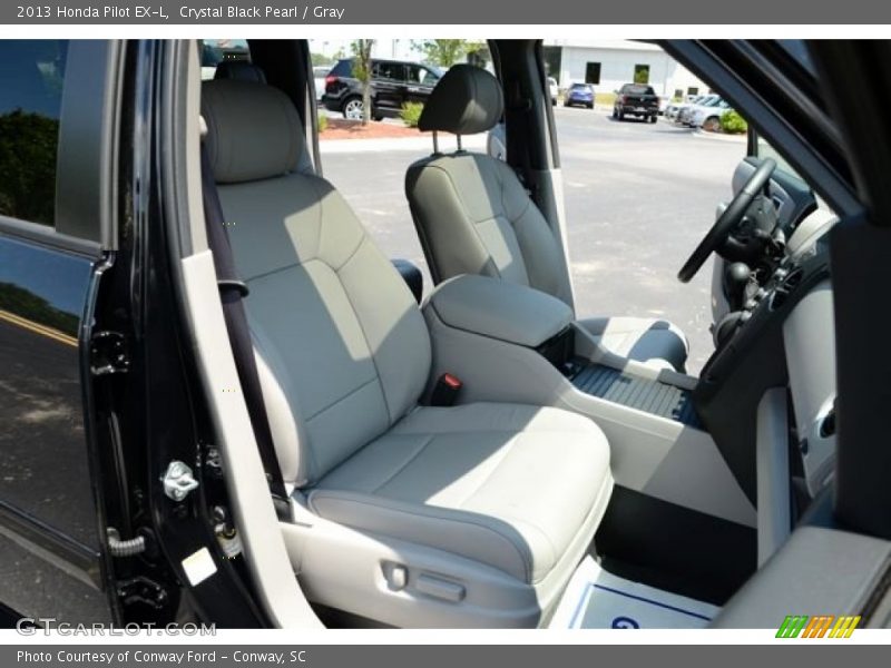 Crystal Black Pearl / Gray 2013 Honda Pilot EX-L