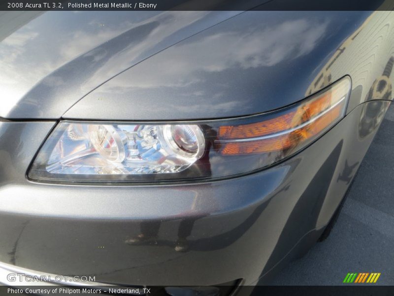 Polished Metal Metallic / Ebony 2008 Acura TL 3.2