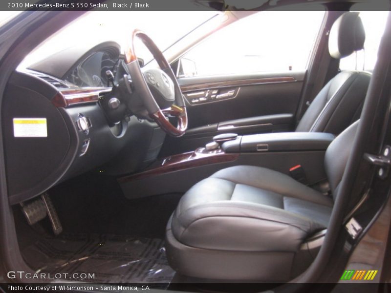Black / Black 2010 Mercedes-Benz S 550 Sedan