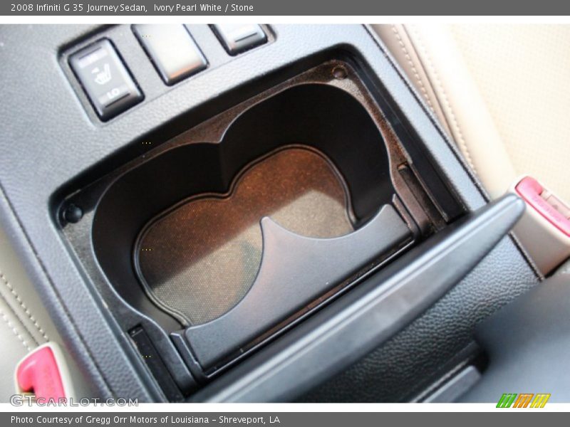 Ivory Pearl White / Stone 2008 Infiniti G 35 Journey Sedan