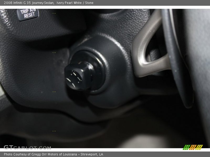 Ivory Pearl White / Stone 2008 Infiniti G 35 Journey Sedan