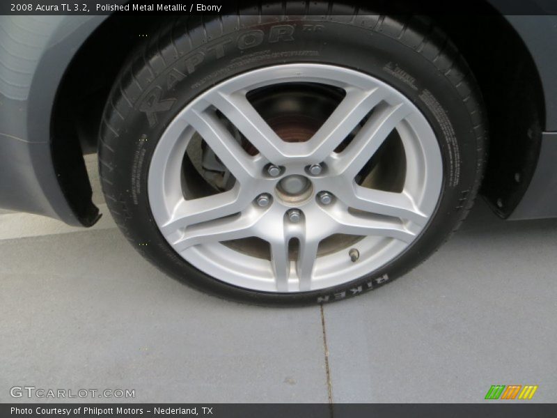 Polished Metal Metallic / Ebony 2008 Acura TL 3.2