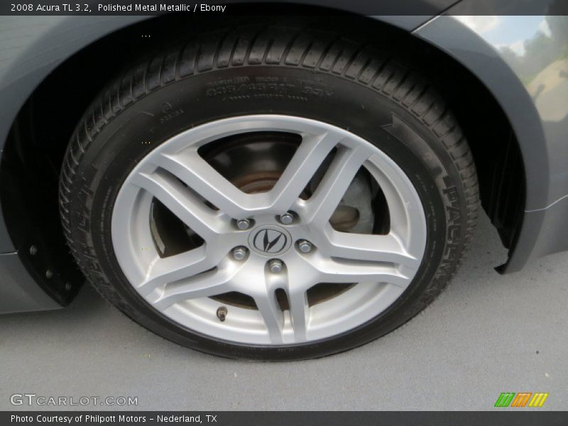 Polished Metal Metallic / Ebony 2008 Acura TL 3.2