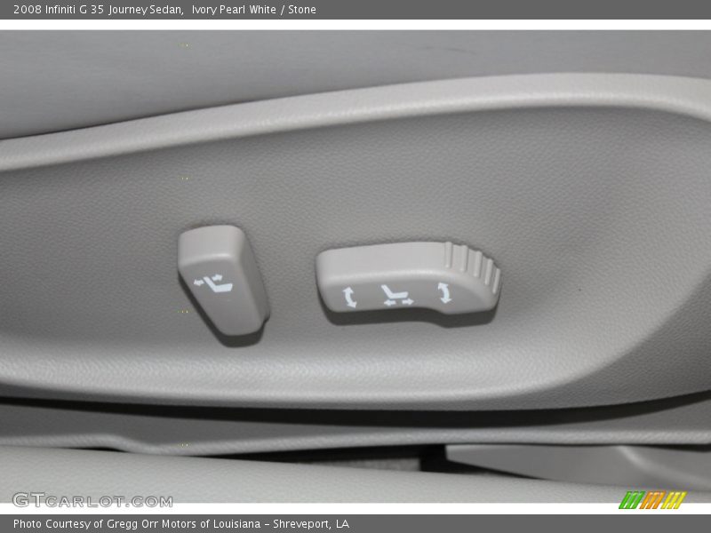 Ivory Pearl White / Stone 2008 Infiniti G 35 Journey Sedan