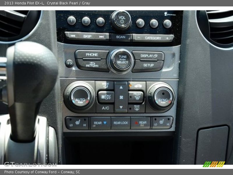 Crystal Black Pearl / Gray 2013 Honda Pilot EX-L
