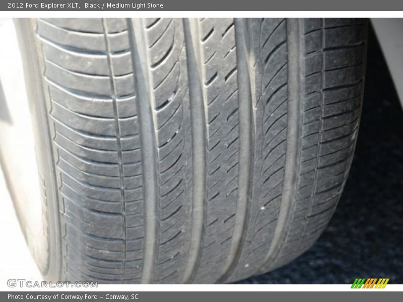 Black / Medium Light Stone 2012 Ford Explorer XLT
