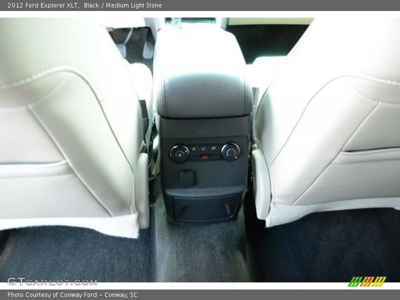 Black / Medium Light Stone 2012 Ford Explorer XLT