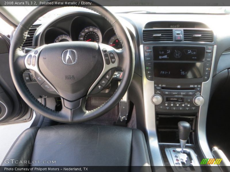 Polished Metal Metallic / Ebony 2008 Acura TL 3.2