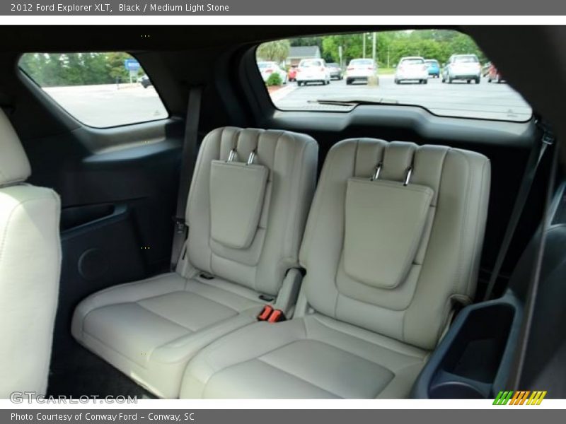 Black / Medium Light Stone 2012 Ford Explorer XLT