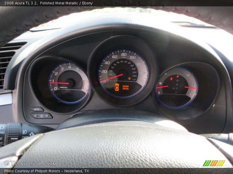 Polished Metal Metallic / Ebony 2008 Acura TL 3.2