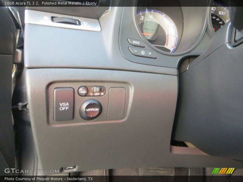 Polished Metal Metallic / Ebony 2008 Acura TL 3.2