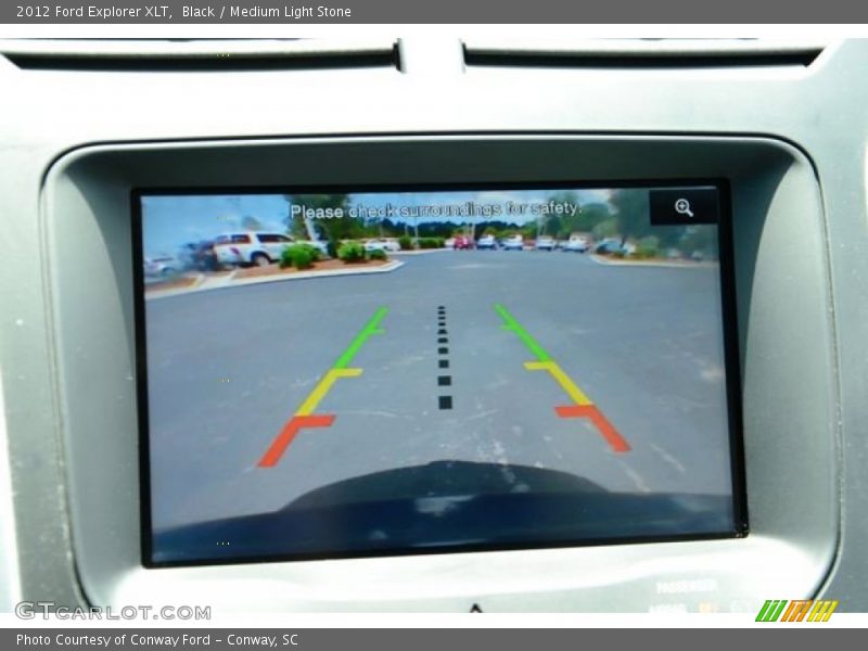 Black / Medium Light Stone 2012 Ford Explorer XLT
