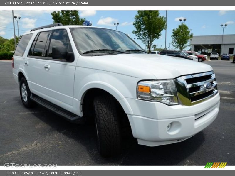 Oxford White / Stone 2010 Ford Expedition XLT