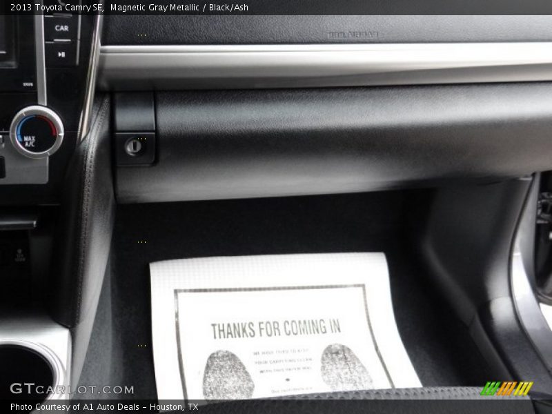 Magnetic Gray Metallic / Black/Ash 2013 Toyota Camry SE