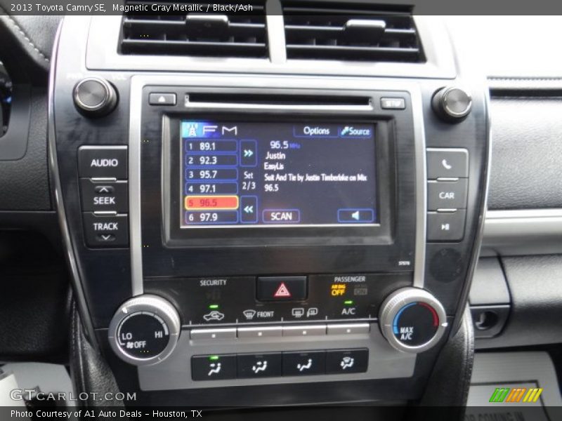 Controls of 2013 Camry SE