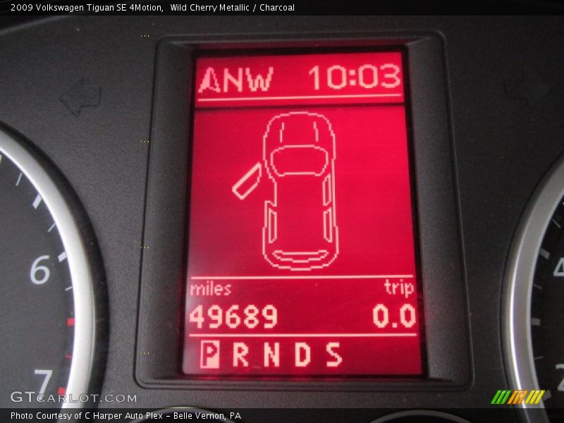 Wild Cherry Metallic / Charcoal 2009 Volkswagen Tiguan SE 4Motion