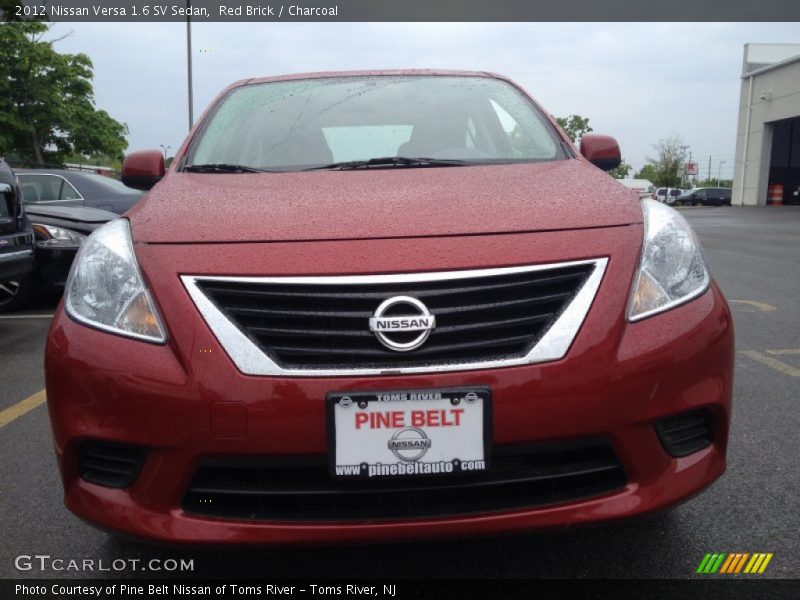 Red Brick / Charcoal 2012 Nissan Versa 1.6 SV Sedan