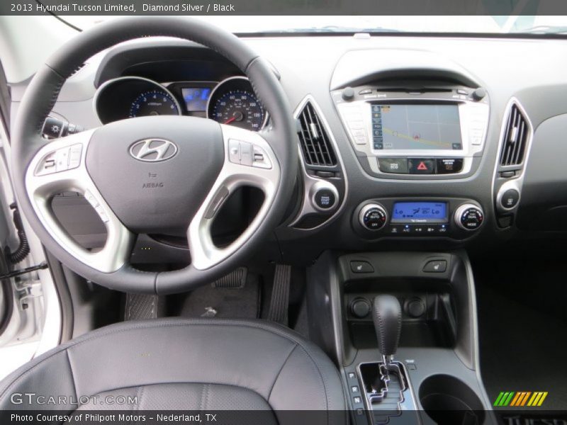 Diamond Silver / Black 2013 Hyundai Tucson Limited