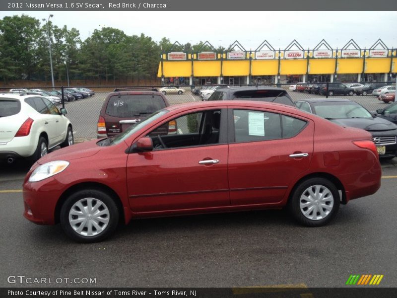 Red Brick / Charcoal 2012 Nissan Versa 1.6 SV Sedan
