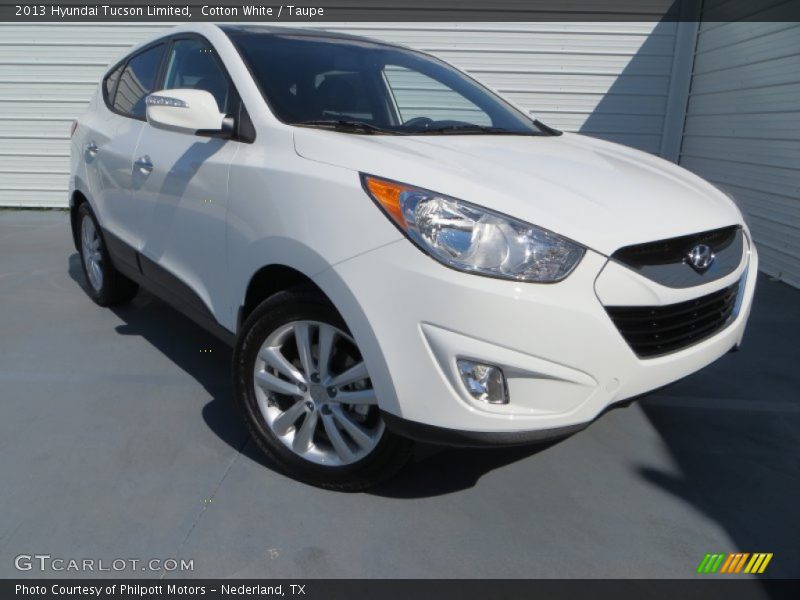 Cotton White / Taupe 2013 Hyundai Tucson Limited