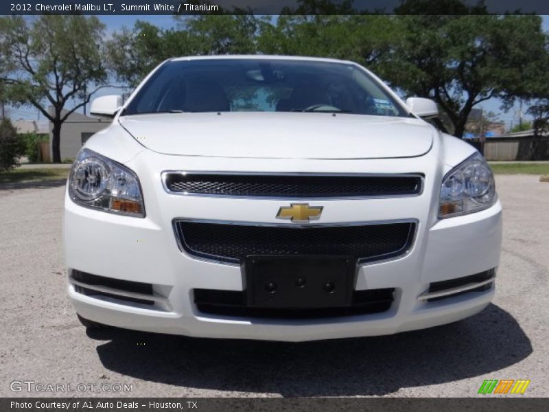 Summit White / Titanium 2012 Chevrolet Malibu LT