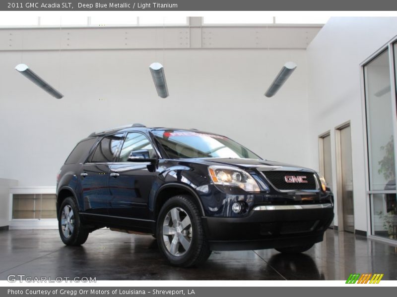 Deep Blue Metallic / Light Titanium 2011 GMC Acadia SLT