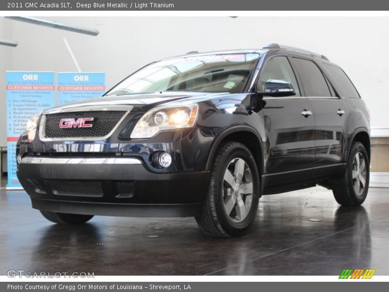 Deep Blue Metallic / Light Titanium 2011 GMC Acadia SLT